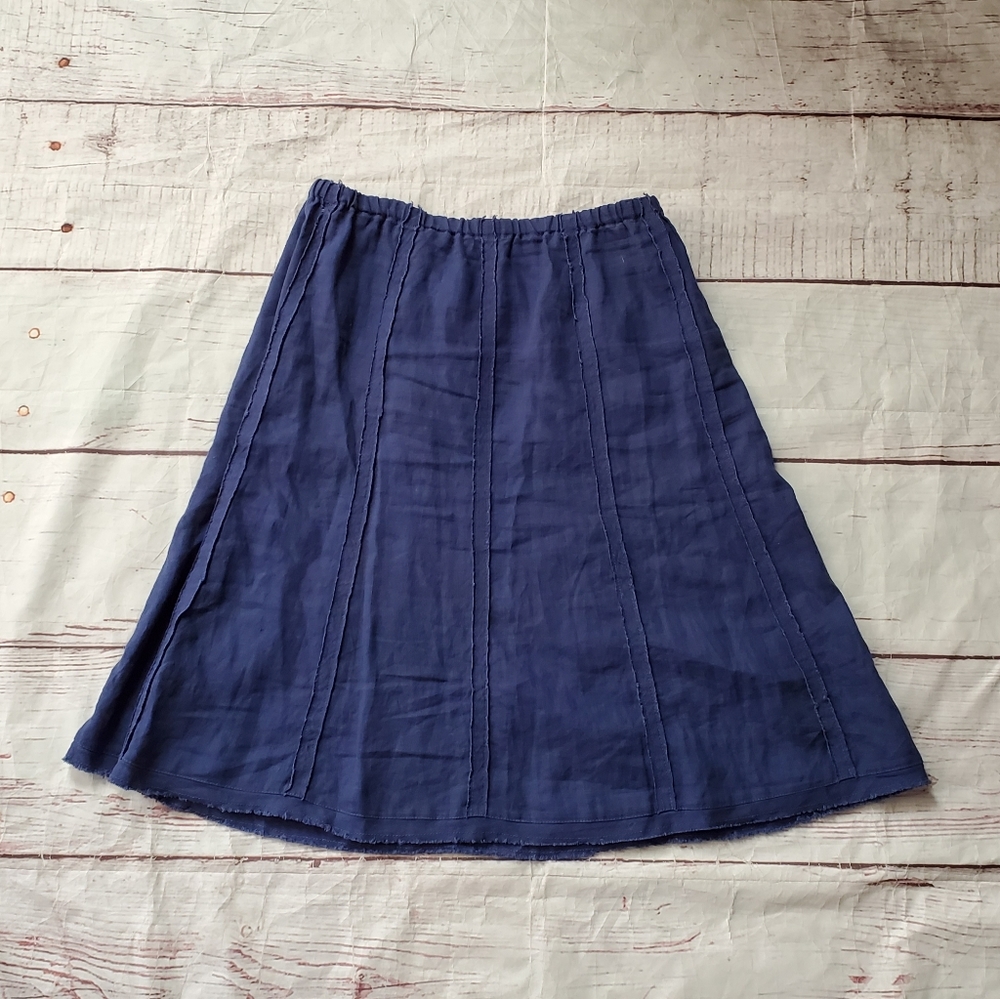 Soft Surroundings Linen Skirt Size Small